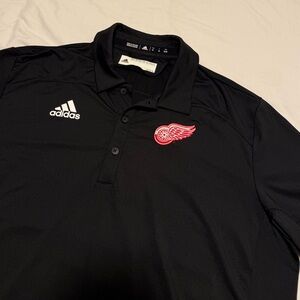 Adidas Detroit Red Wings Hockey Polo 🏒🥅⛸️ SIZE XL